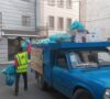 جمع آوری پسماند خشک منطقه سه شهر رشت توسط شرکت ظریف کاسپین پاک گیل دیلم